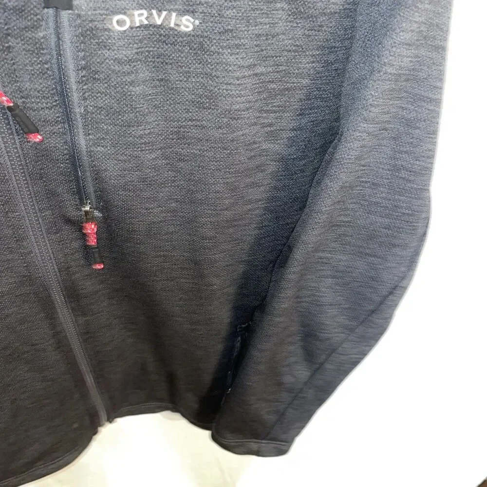 Orvis Mens Active Jacket Size Medium Gray Athleisure Outdoors Fishing